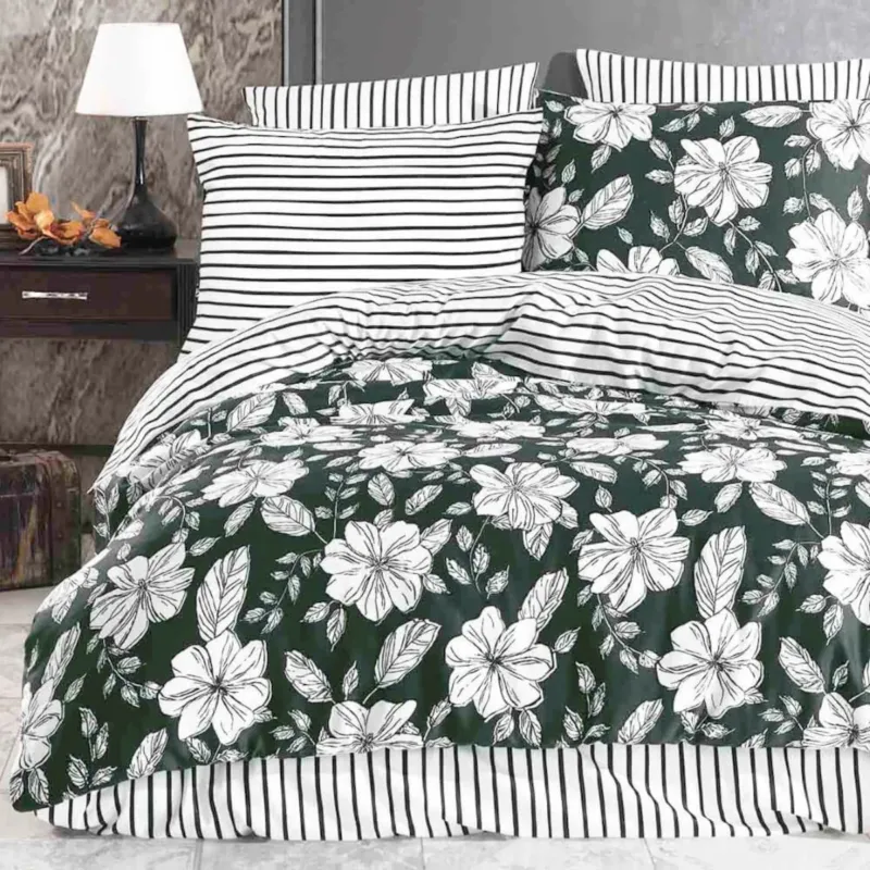 Ostatnia szansa Pościel satyna bawełniana Exclusive Hakki Green - 200x220 cm