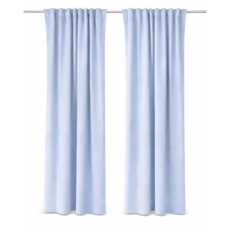 Ostatnie sztuki Zasłona welurowa Werona w kolorze baby blue - 140x250 cm