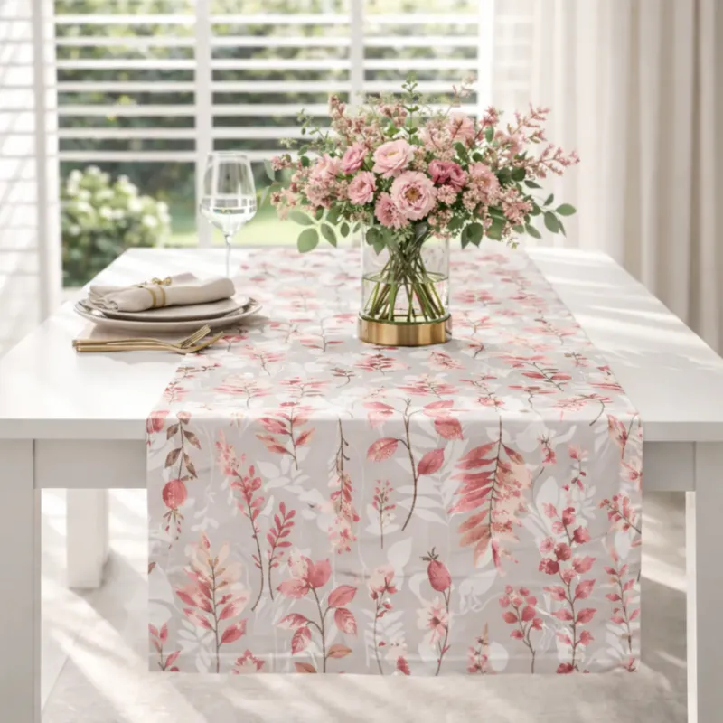 Bieżnik z motywem dzikich róż Wild Rose - 50x150 cm Nowość