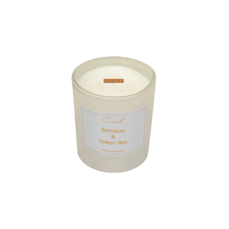 Bamboo & Green Tea- 135 gram ekologiczna naturalna świeca sojowa naturalna (dostępne inne zapachy) - Nowość