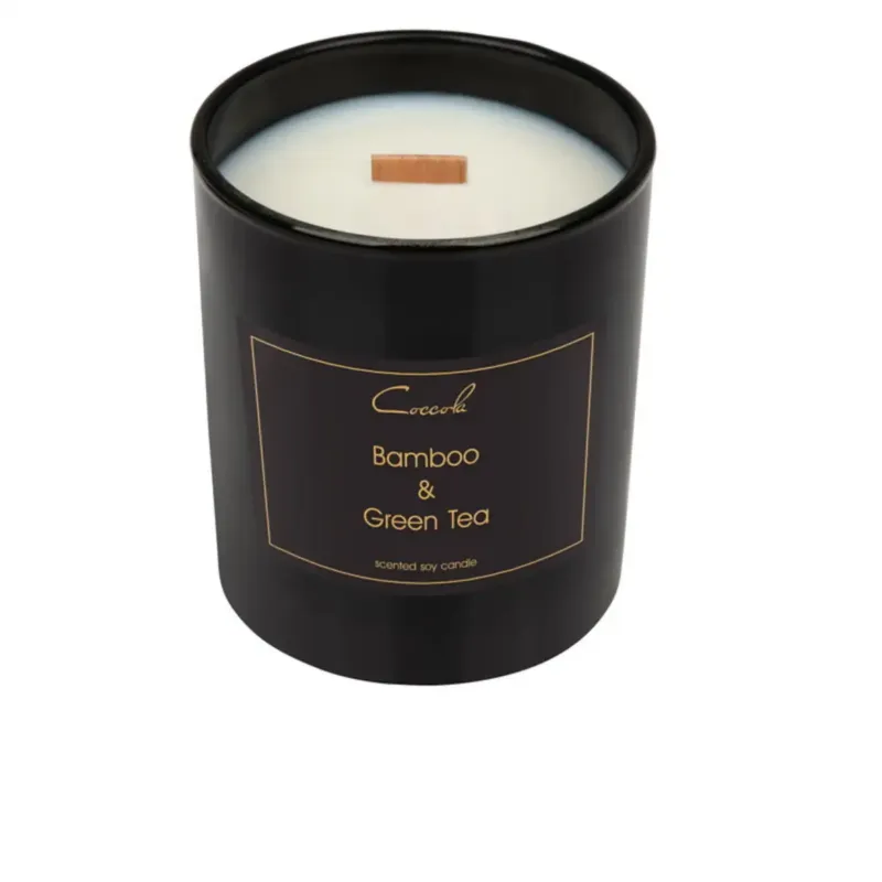 Bamboo & Green Tea- 360 gram ekologiczna naturalna świeca sojowa - Najlepsza cena