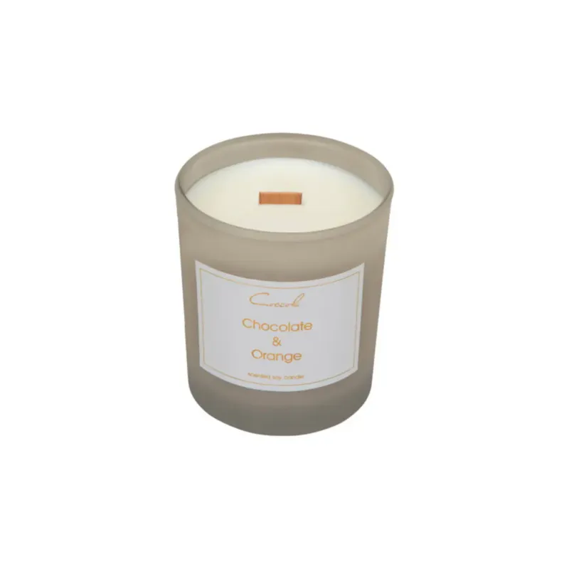 Chocolate & Orange- 160 gram ekologiczna naturalna świeca sojowa - Oferta