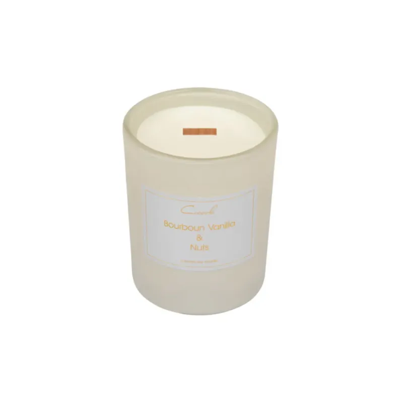 Zamów teraz Bourbon Vanilla & Nuts- 210 gram ekologiczna naturalna świeca sojowa -