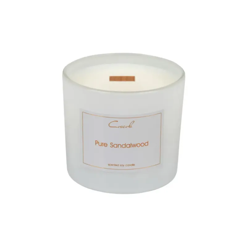 Pure Sandalwood- 190 gram ekologiczna naturalna świeca sojowa - Dostępne od ręki