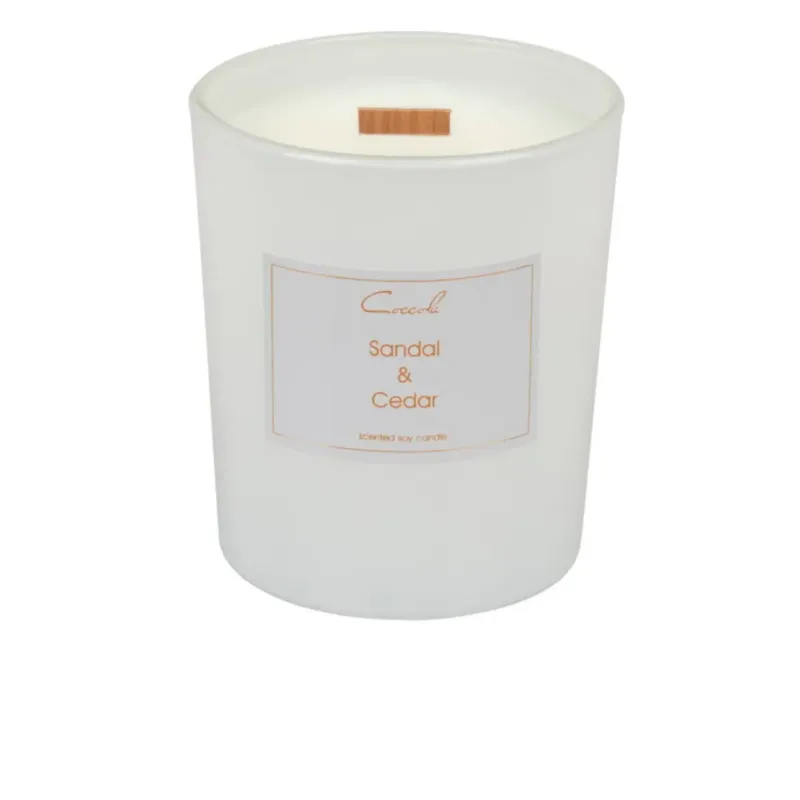Kup online Sandal & Cedar- 360 gram ekologiczna naturalna świeca sojowa -