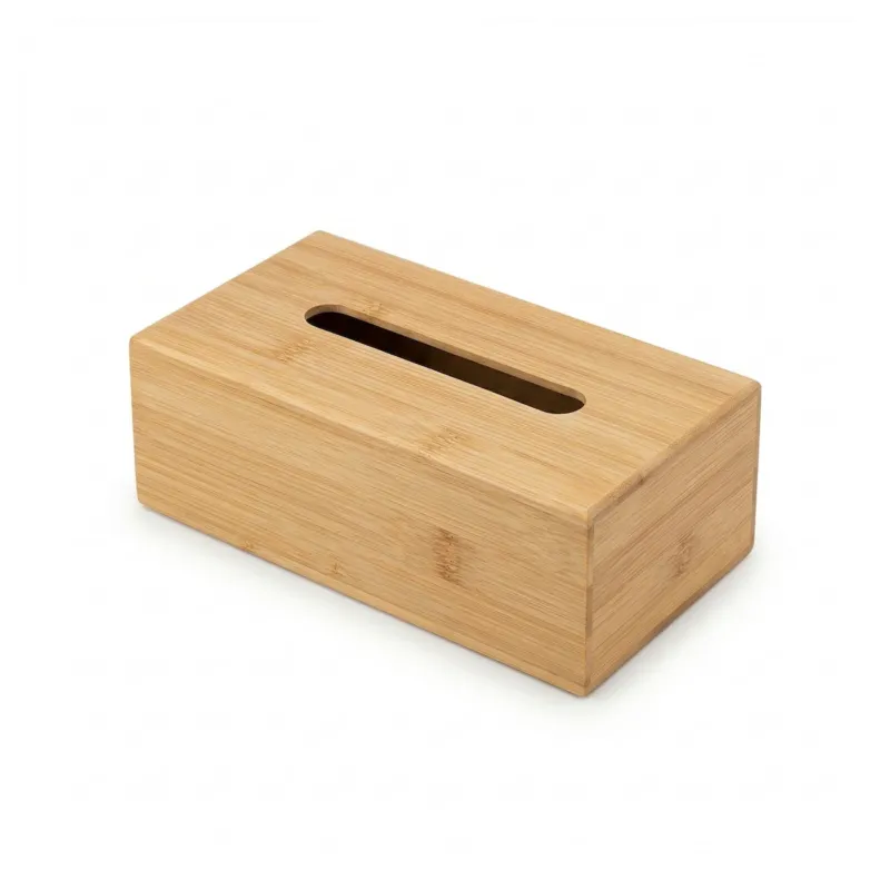 Szybka dostawa Bambusowy pojemnik na chusteczki SOVO, 25 x 13 cm -