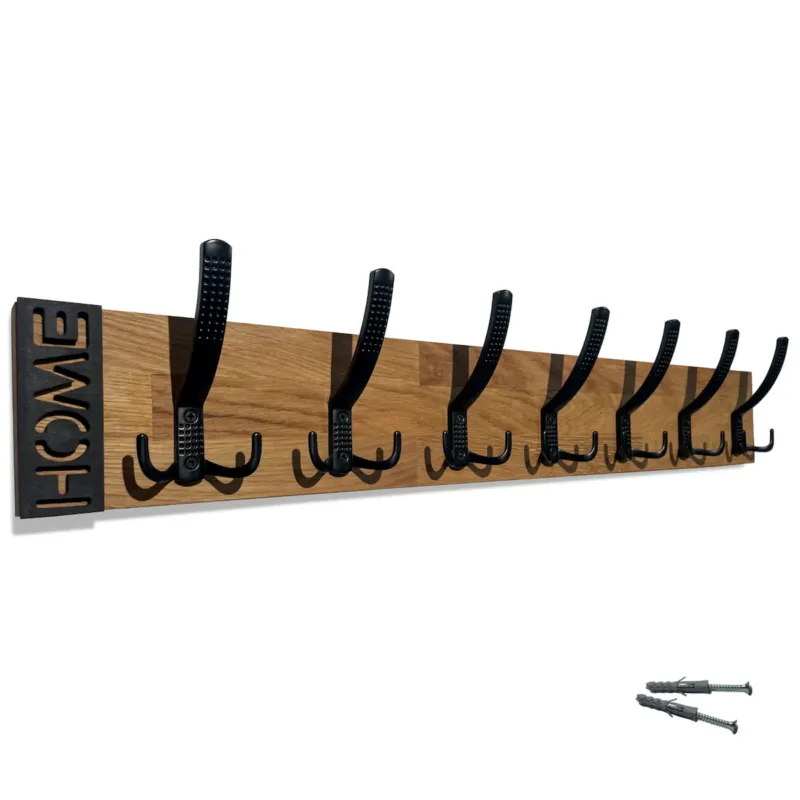 Wieszak ścienny na ubrania Modern Oak 80cm - Kup online