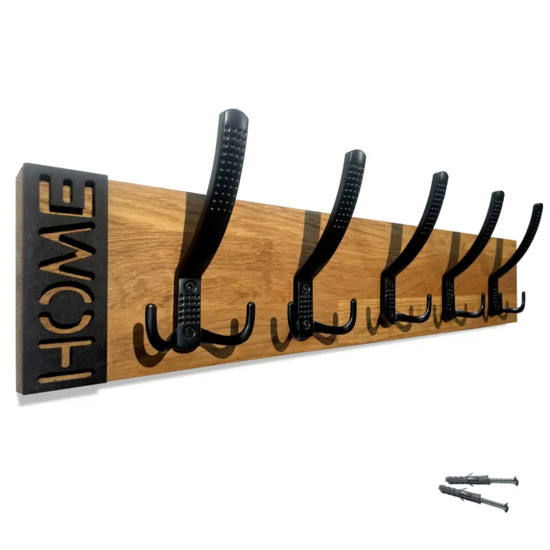 Wybór klientów Wieszak ścienny na ubrania Modern Oak 60cm -