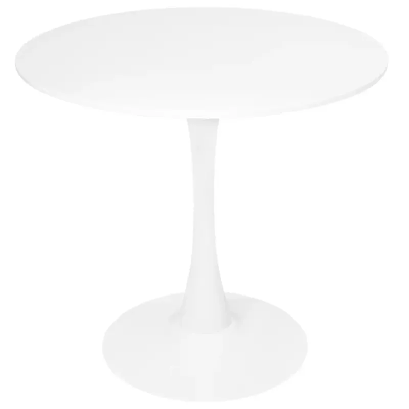 Wyprzedaż Stół okrągły do salonu jadalni 80 cm biały nowoczesny minimalistyczny -