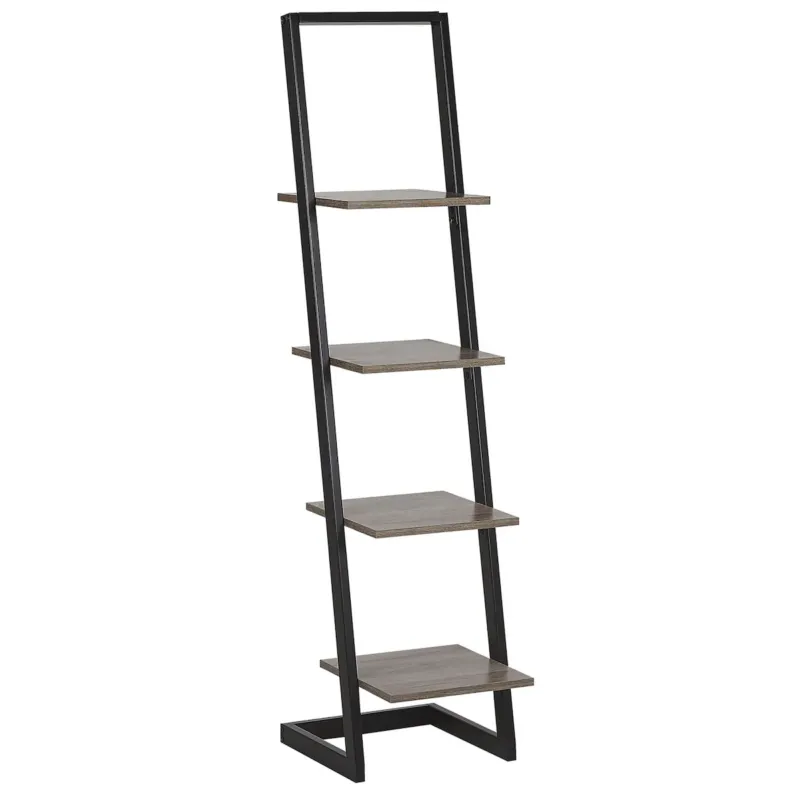 Regał 4 półki JOPLIN 143 cm Czarny - Nowość