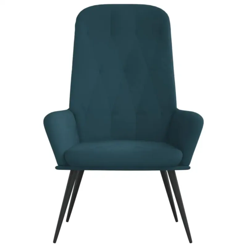 vidaXL Fotel, niebieski, obity aksamitem - Oferta czasowa