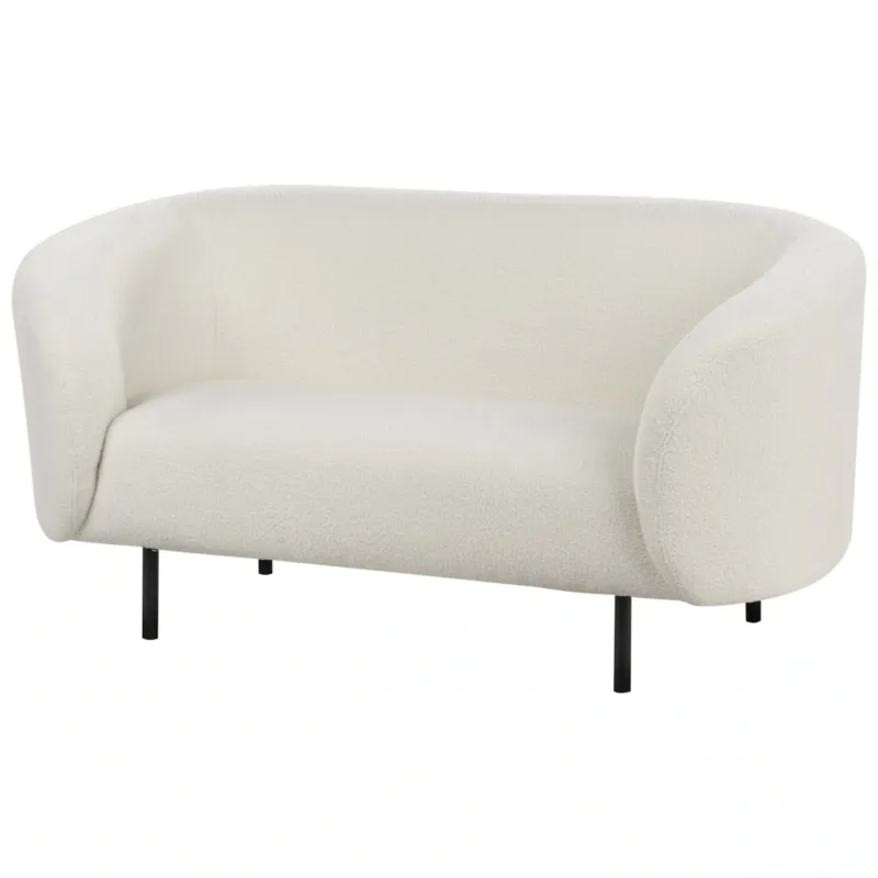 Premium Sofa LOEN Boucle Biały dla 2 osób -