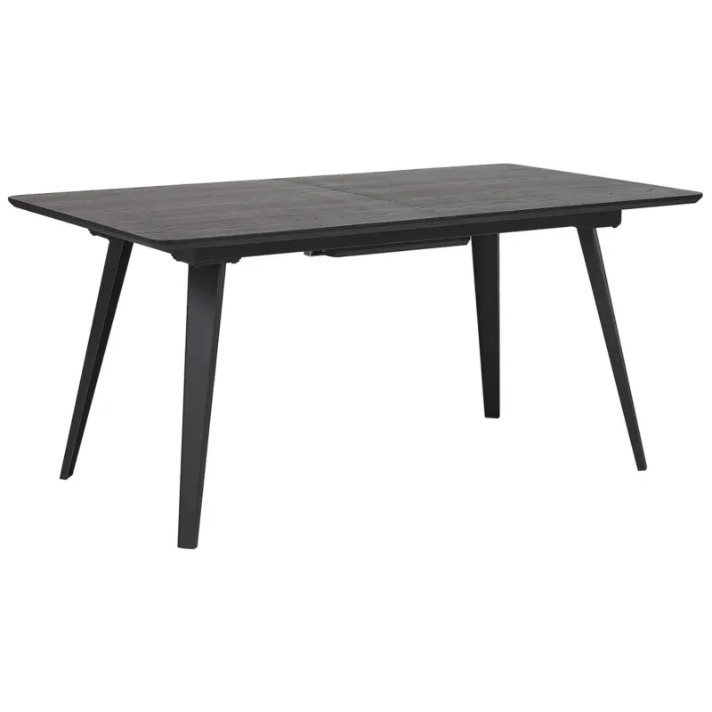 Stół do jadalni rozkładany IRVINGTON Czarny 160/200 cm 90 cm - Szybka wysyłka