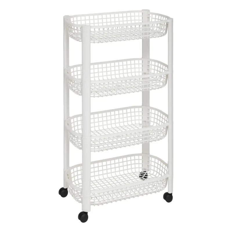 Wózek kuchenny na kółkach BASKET, plastikowy, 46,5 x 25,5 x 79 cm - Kup online