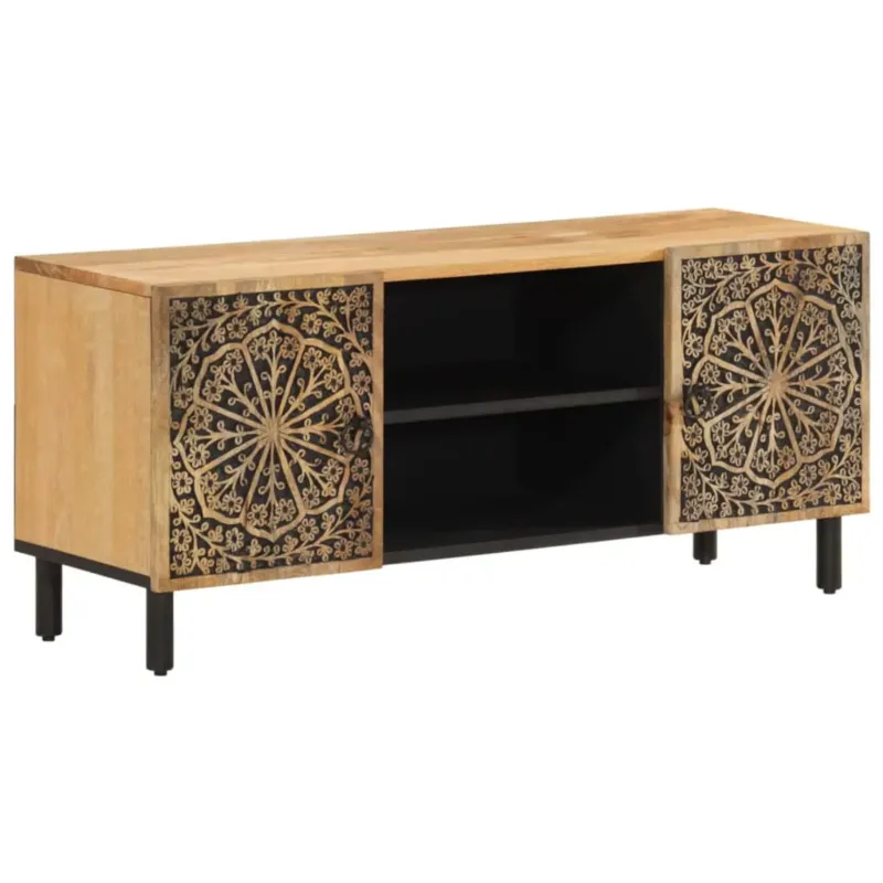 Tylko do końca tygodnia vidaXL Szafka pod telewizor, 105x33x46 cm, lite drewno mango -