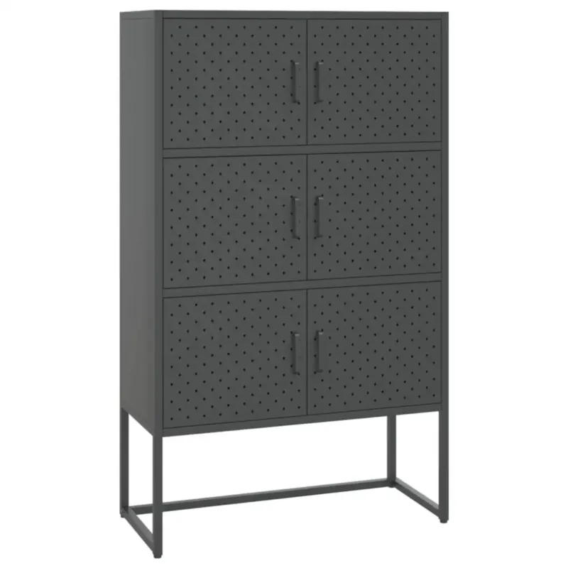 Oferta vidaXL Szafka, antracytowa, 80x35x135 cm, stal -