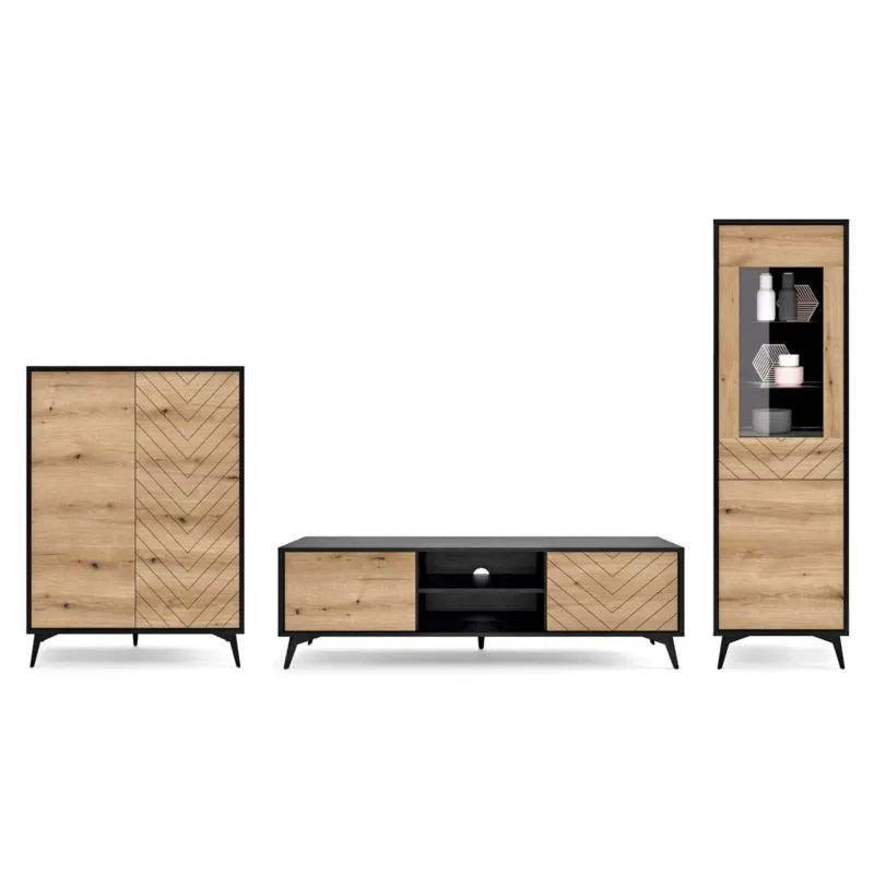 Meblościanka DIAMO do salonu w stylu loft - Oferta limitowana
