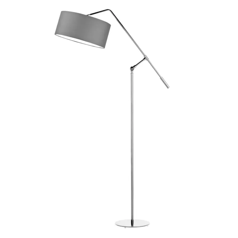 Ograniczona ilość Lampa stojąca podłogowa przegubowa regulowana z abażurem walec AVADO -