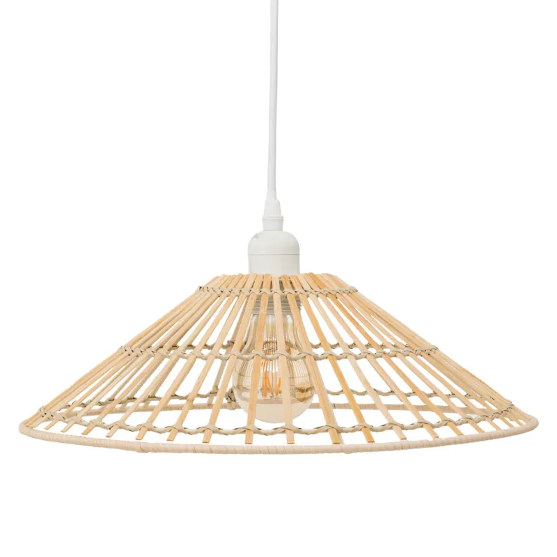Bestseller Lampa wisząca stożek MAHE, Ø 36 cm, naturalny bambus -