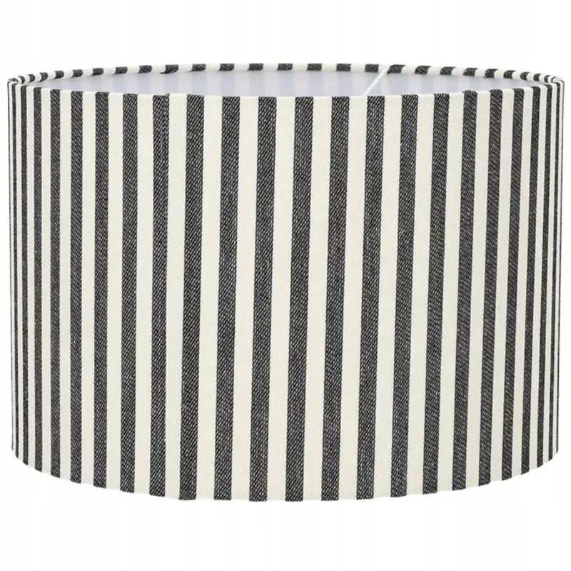 ABAŻUR NA ŻARÓWKĘ KLOSZ W PASKI 30cm WALEC BOHO DO LAMPY STOJĄCEJ WISZĄCEJ - Tani