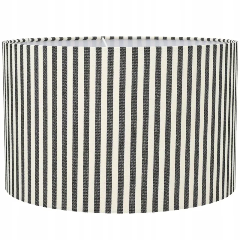 Do wyczerpania zapasów ABAŻUR NA ŻARÓWKĘ KLOSZ W PASKI DUŻY 40cm DO LAMPY STOJĄCEJ WISZĄCEJ WALEC -
