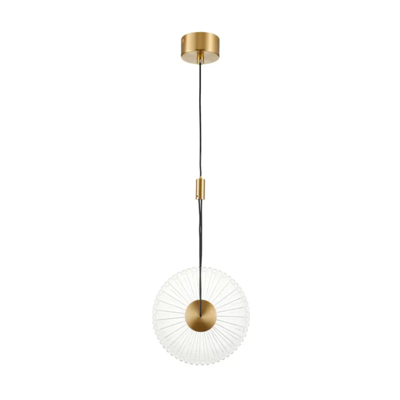 Lampa wisząca SUNBLAST - LED 20 cm, złota - Szybka dostawa