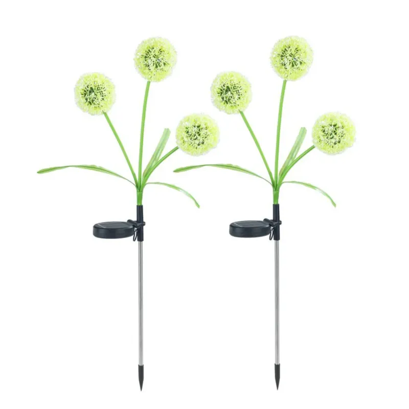 Lampki ogrodowe solarne, dmuchawce LED, 2 sztuki, 75 cm - Zniżka