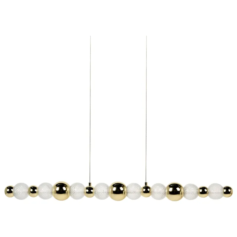 Kup online Lampa wisząca LED SORA Szkło Złoty -