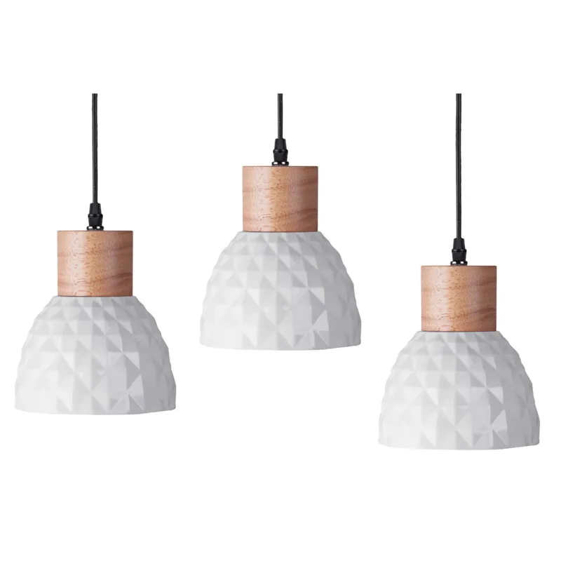Promocja Konsimo KARI Zestaw lamp wiszących 3 szt., biały -