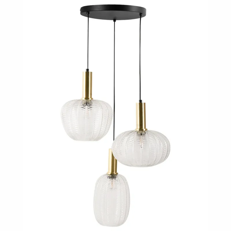 Wybór klientów Lampa wisząca NJORO Szkło Przezroczysty -