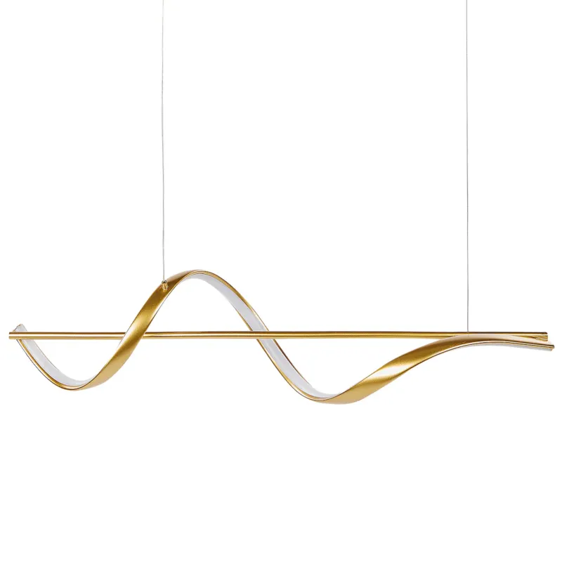 Szybka wysyłka Lampa wisząca LED KHUTTI Metal Złoty -