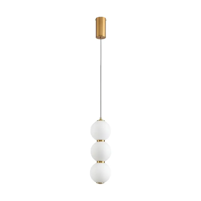 Lampa wisząca PERLA LED białe kule 12 cm - Kup teraz