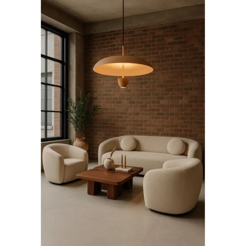 Hit sprzedaży LAMPA WISZĄCA ALUMINIOWA VESPERA BRĄZOWA -
