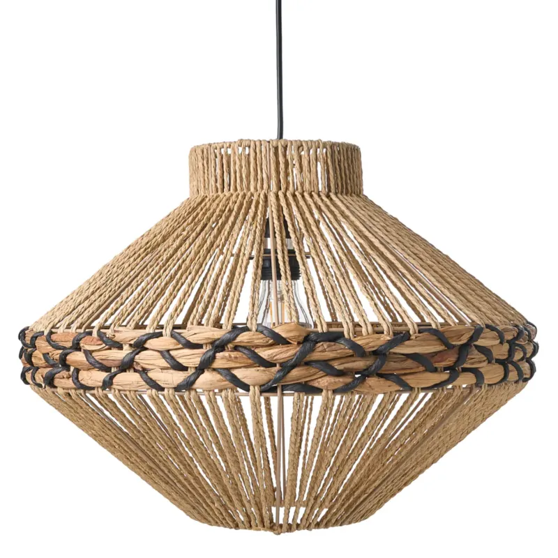 Lampa wisząca RABACCA Papierowa plecionka Naturalny - Tani