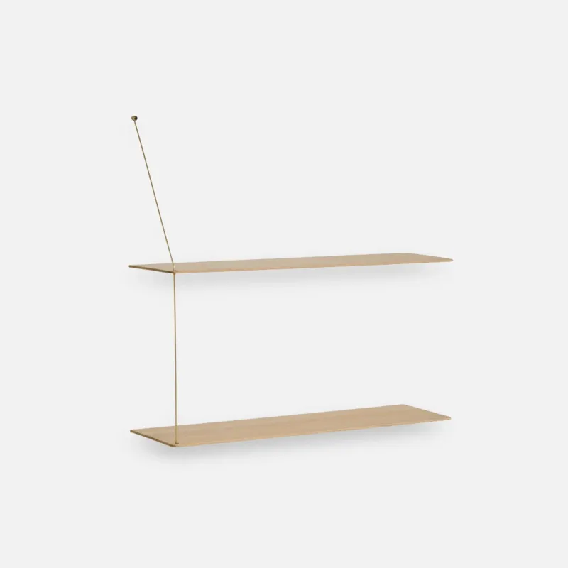 Półka wisząca Stedge White Brass 80cm Woud Wyprzedaż