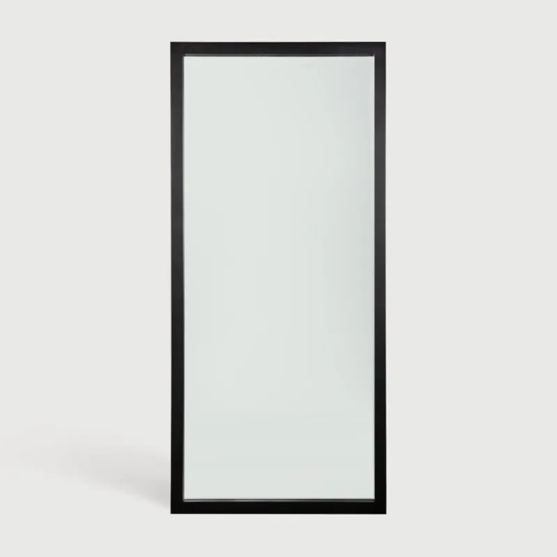 Łatwy zwrot Lustro Light Frame dębowe czarne Ethnicraft
