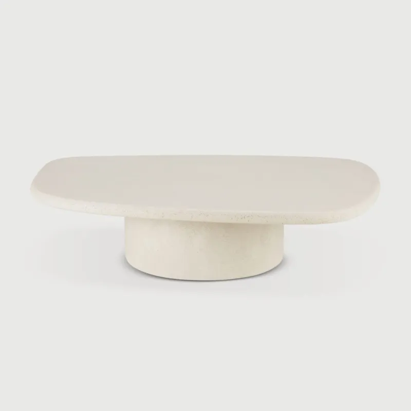 Szybka dostawa Stolik kawowy Elements Pebble Microcement Off White Ethnicraft