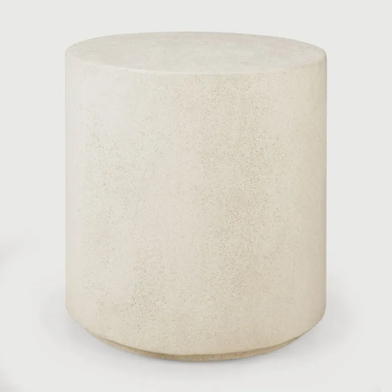 Wybór klientów Stolik Ø40 Elements Microcement Off White Ethnicraft