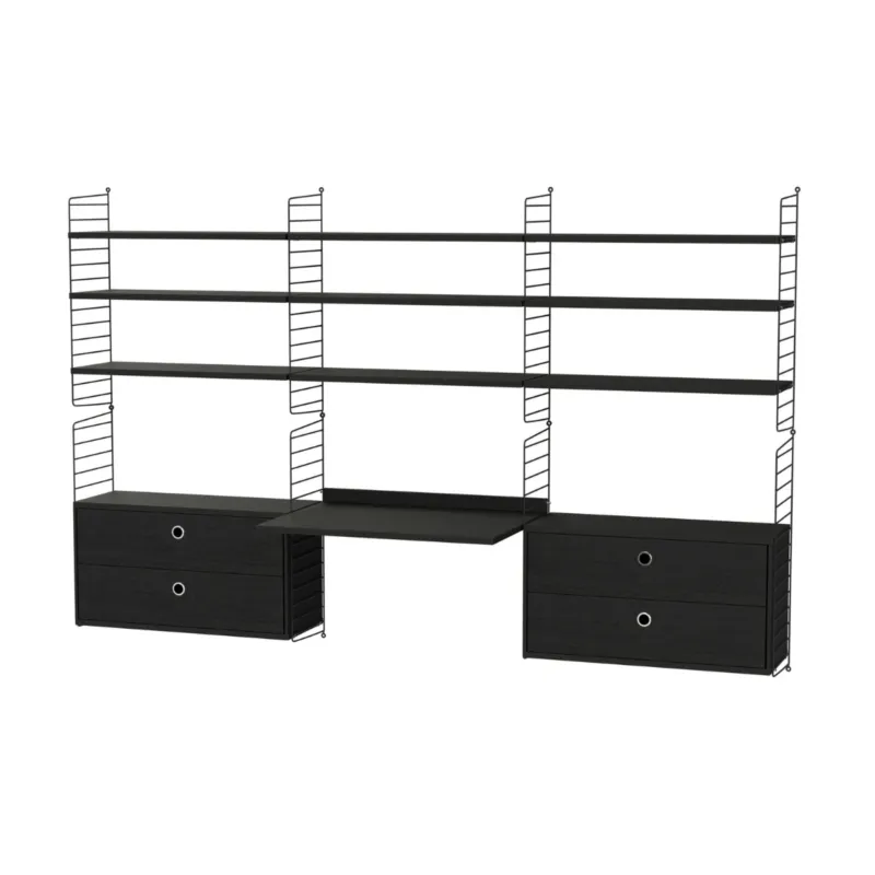 Bezpieczne zakupy System modułowy WF czarny jesion Workspace