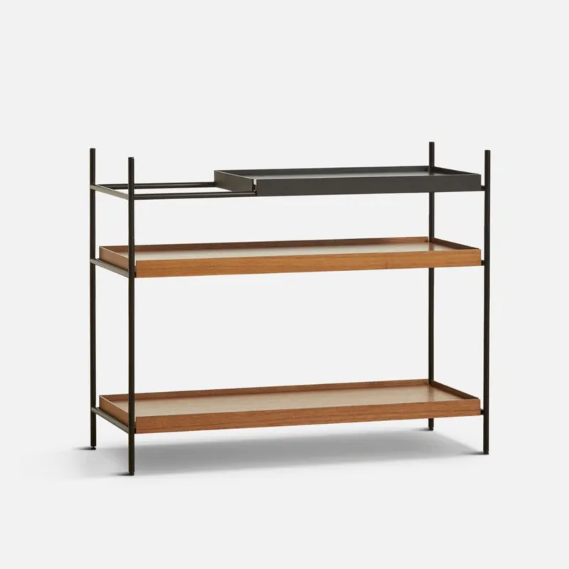 Tani Regał Tray Walnut low