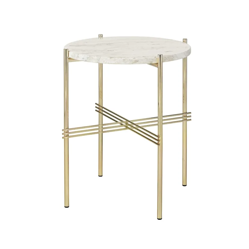 Oferta czasowa Stolik kawowy marmurowy TS Ø40 mosiężna rama