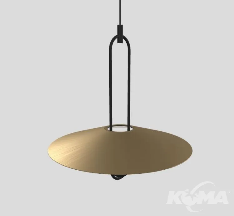 Nowy Oprawa wisząca led 1,1W góra/12,5w dół 2700K czarno/złota