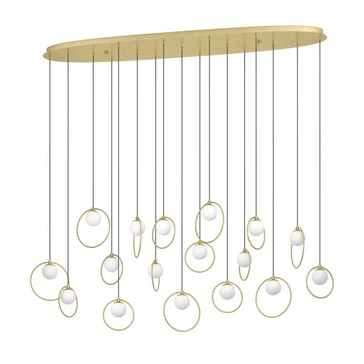 Dodaj do koszyka Oprawa wisząca led 17x3W 3500lm 3000K złota matowa