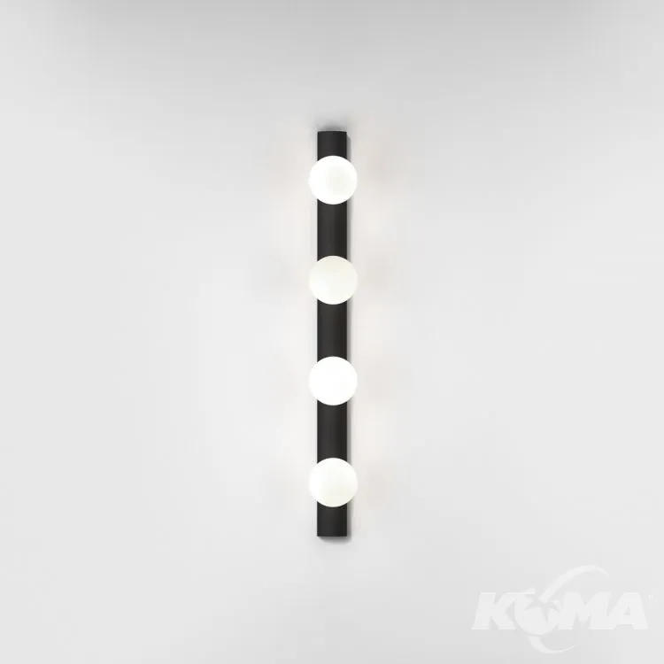 Oprawa ścienna 4x3W led G9 IP44 czarny mat Bestseller