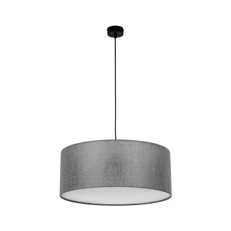 Lampa wisząca EARTH 4654 TK Lighting 1xE27 15W Tkanina Szaro grafitowy Dostępne od ręki