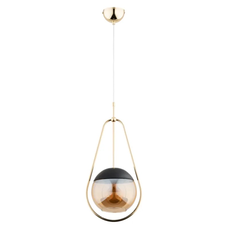 Lampa wisząca Eldorado 61247 Alfa 1xE27 LED Metal Czarny - Złoty Sprawdź teraz