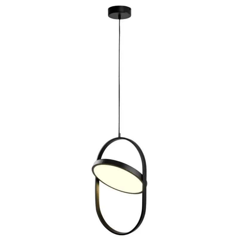 Cena promocyjna Lampa wisząca Elipse 60217A-L Step into Design 2xLED 20W Żelazo/Akryl Czarny Matowy