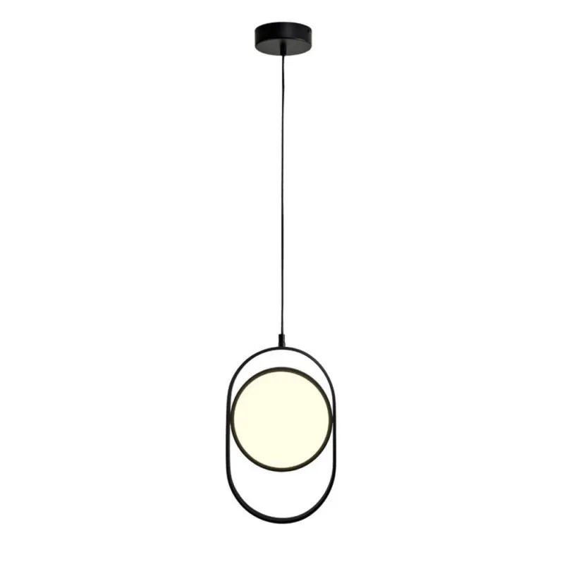 Lampa wisząca Elipse 60217A-M Step into Design 1xLED 16W Żelazo/Akryl Czarny Matowy Do wyczerpania zapasów