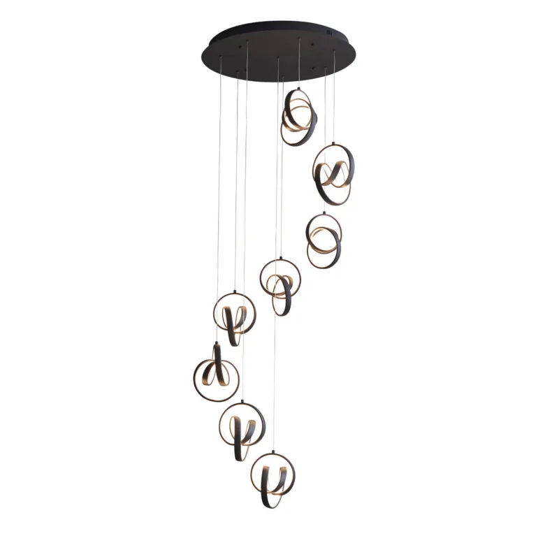 Ograniczona ilość Lampa wisząca Endon Cosma 8x13,62W LED Stal Czarny
