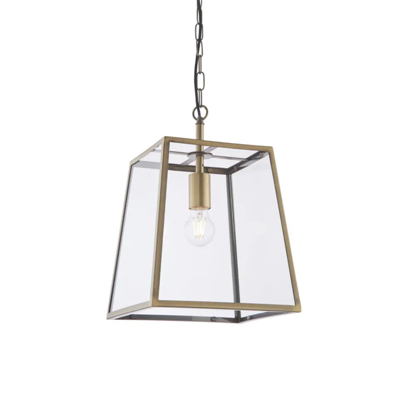 Okazja Lampa wisząca Endon Hurst 1x10W E27 Stal Mosiądz